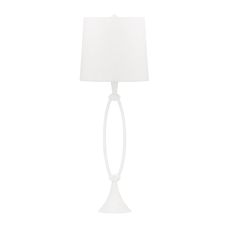 Conklin 1 Light Table Lamp // White Plaster