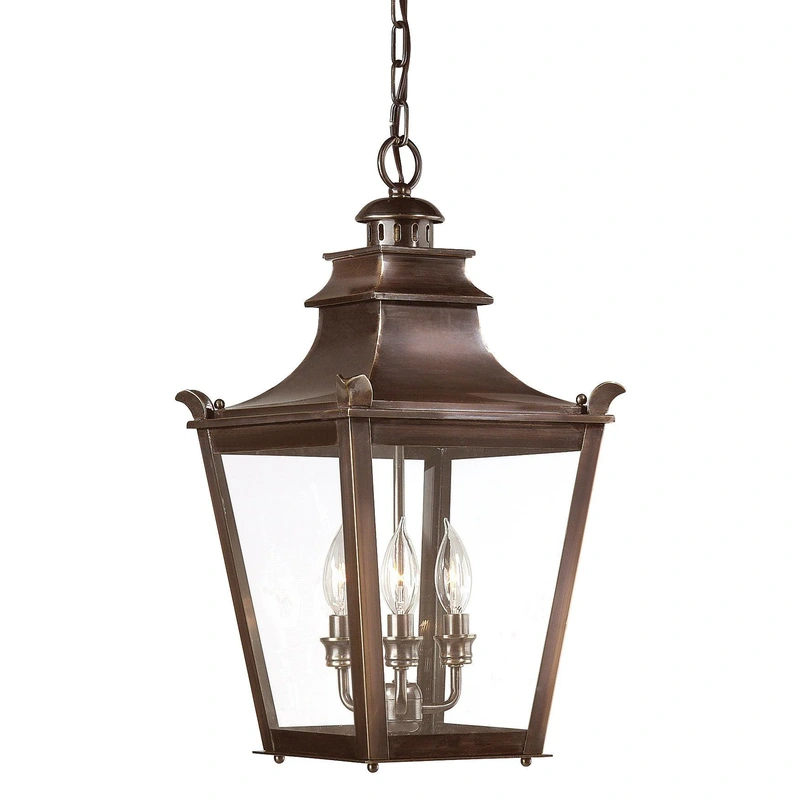 Dorchester 3 Light Hanging Lantern Medium // English Bronze