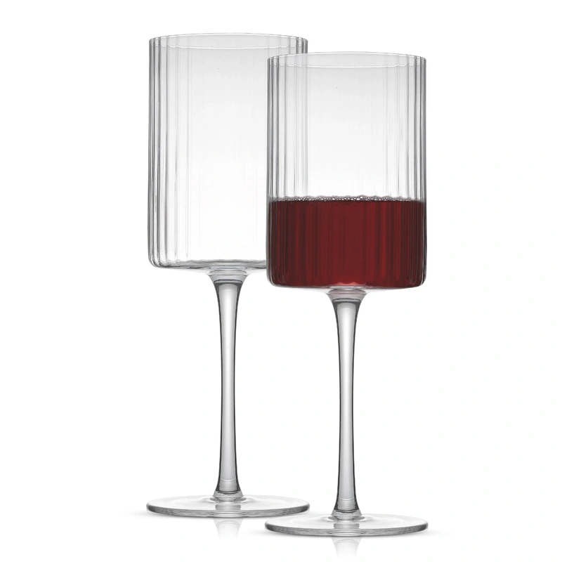 Fluted Red Wine Glass // Set of 2