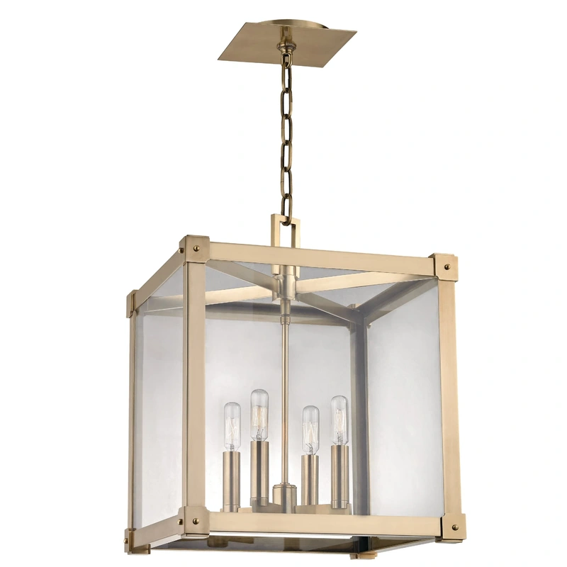 Forsyth 4 Light Pendant // Aged Brass // Large