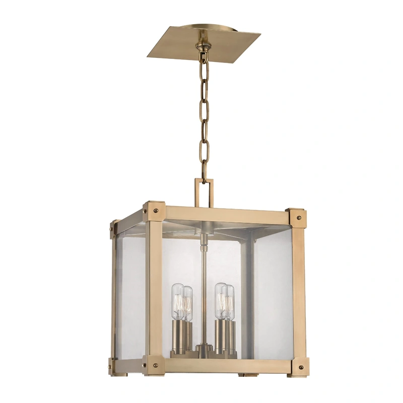 Forsyth 4 Light Pendant // Aged Brass // Small