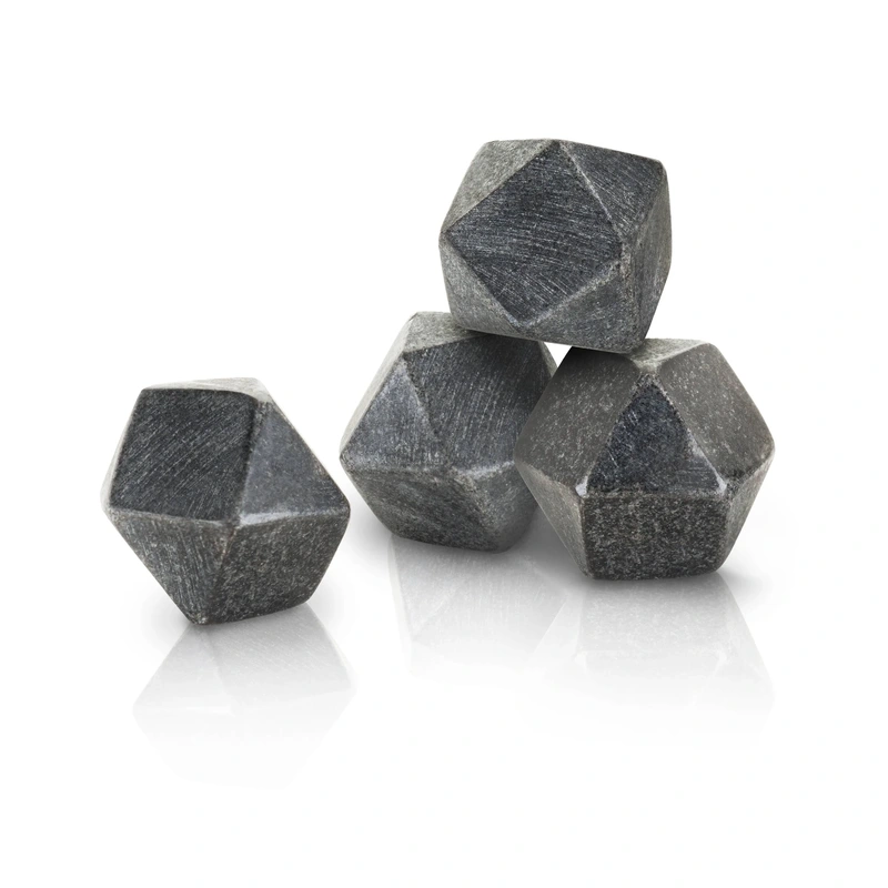 Glacier Rocks Hexagonal Ice Cubes // Set of 4