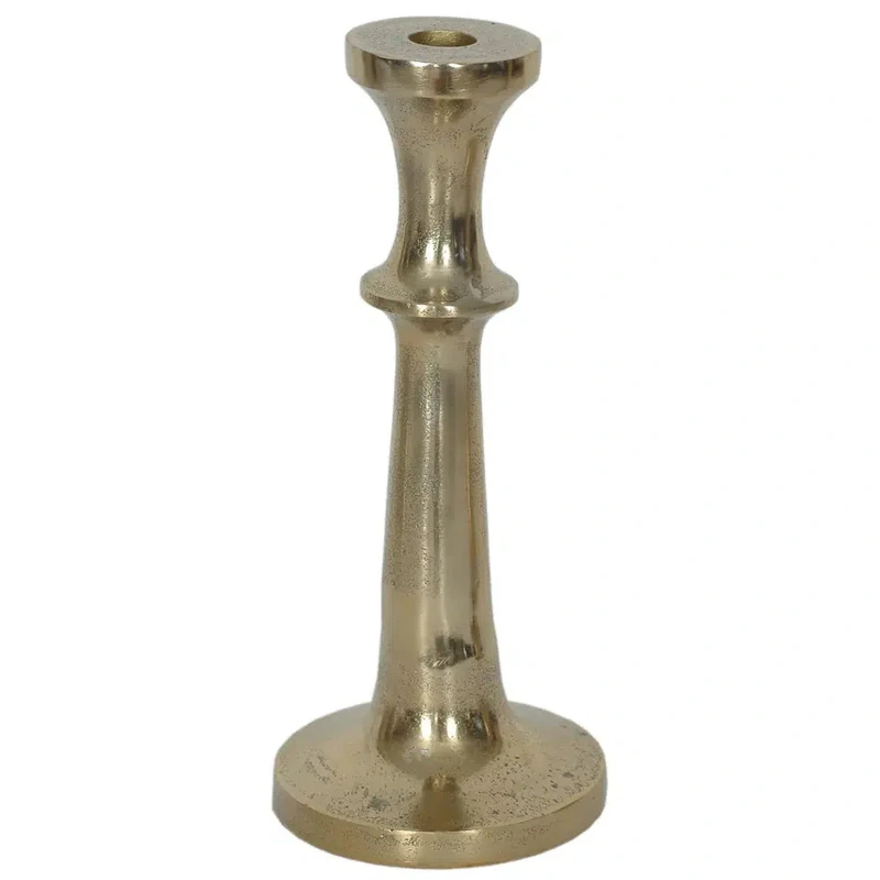 Gold Aluminum Taper Candle Holder // 3 Sizes