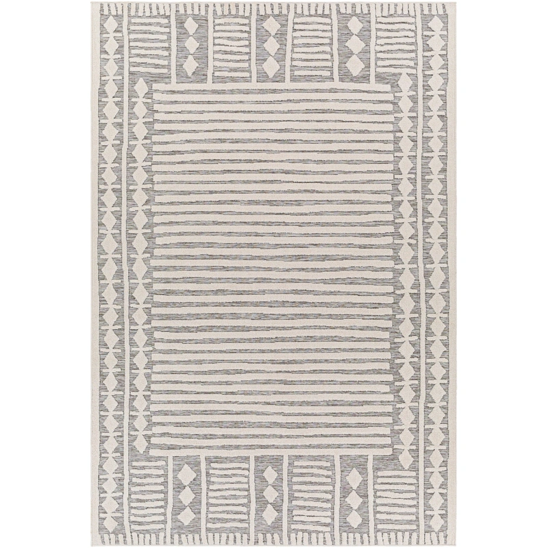 Greenwich Outdoor Rug // Cream & Gray