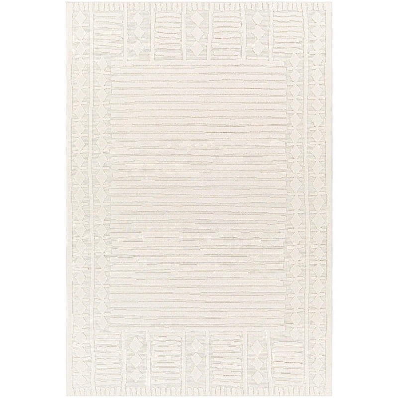 Greenwich Outdoor Rug // White & Cream