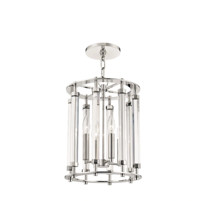 Haddon 4 Light Pendant // Polished Nickel