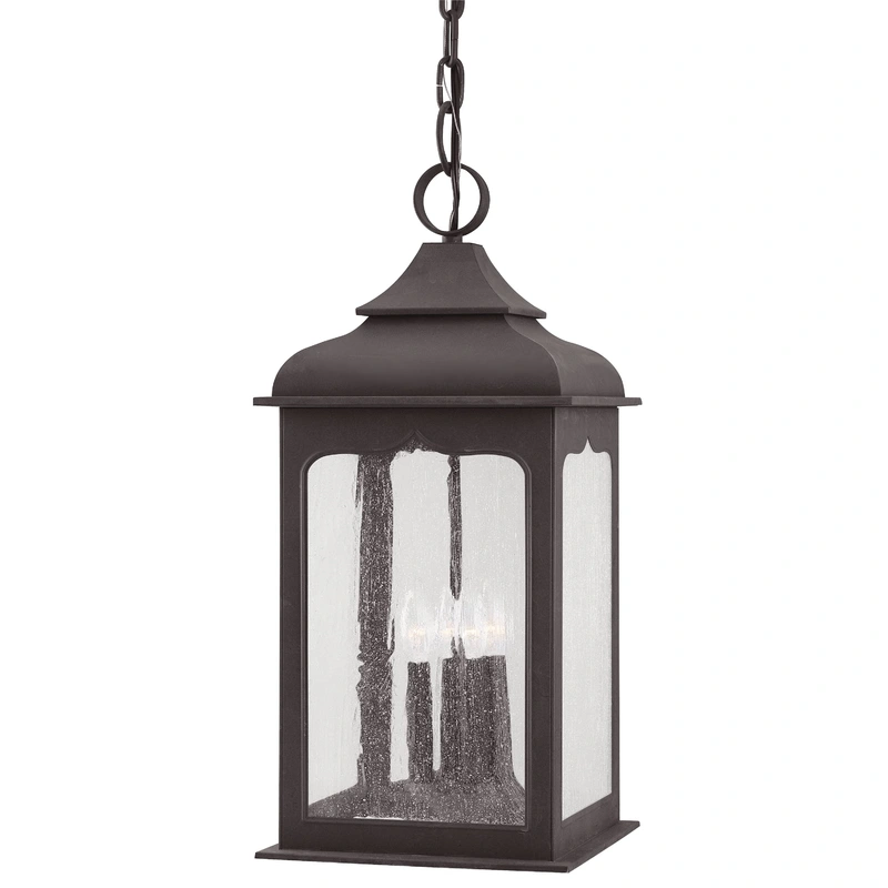 Henry Street 4 Light Hanging Lantern Large // Colonial Iron