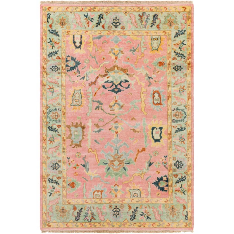 Hillcrest Vibrant Hand Knotted Fringe Rug