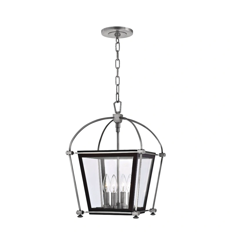 Hollis 4 Light Pendant // Polished Nickel // Small