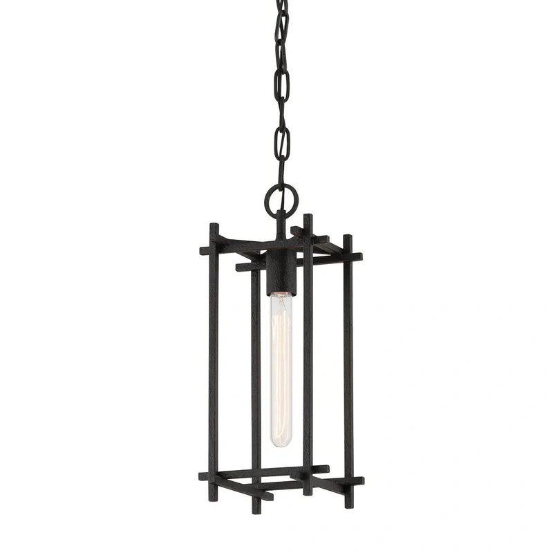 Huck 1 Light Lantern // Black Iron