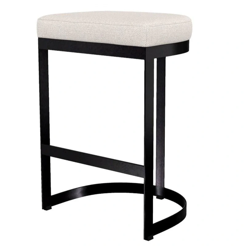 Ivanna Black Iron Counter Stool