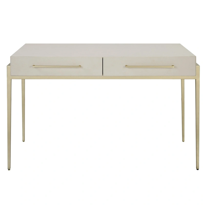 Jewel Modern White Desk