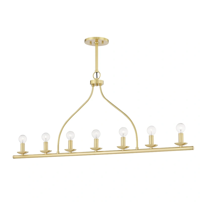 Kendra 7 Light Linear // Aged Brass