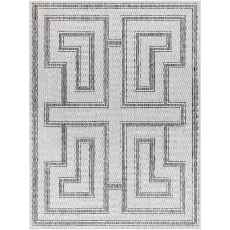 Long Beach Outdoor Rug // Cream & Gray