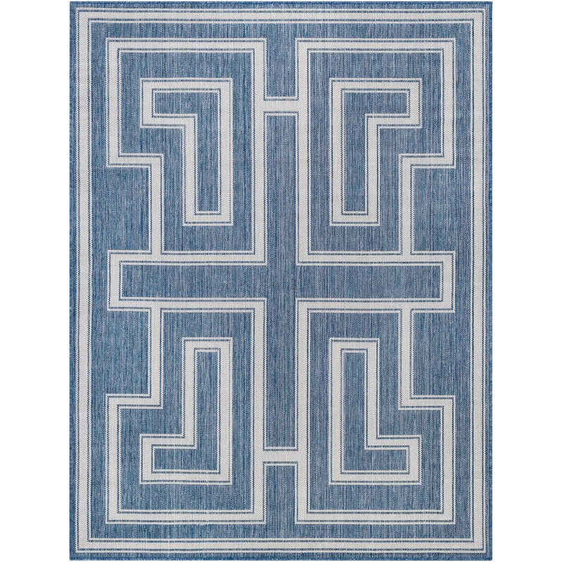 Long Beach Outdoor Rug // Navy & White