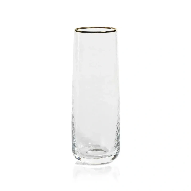 Negroni Hammered Stemless Flute