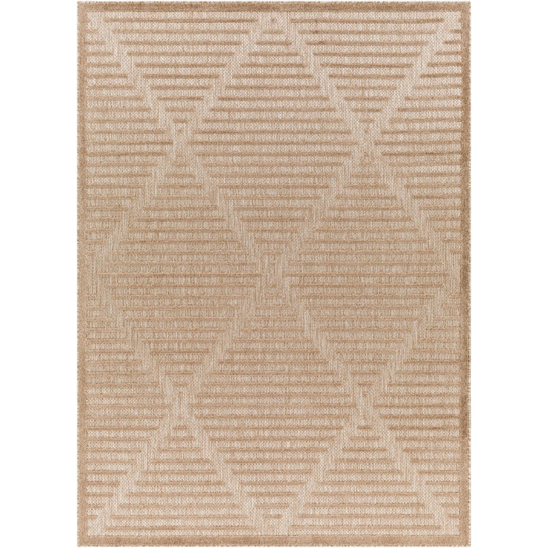 San Diego Diamond Outdoor Rug // Beige & Tan