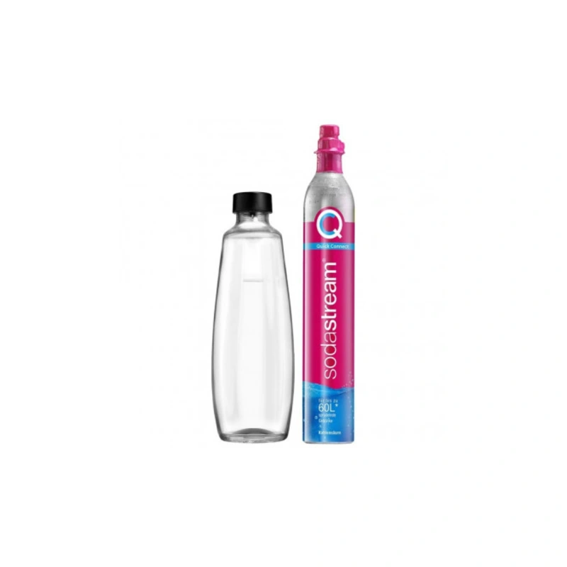 “SodaStream Zubeh?r Glaskaraffe DUO 1-Pack + Reservezylinder”