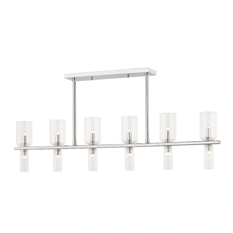 Tabitha 12 Light Linear // Polished Nickel