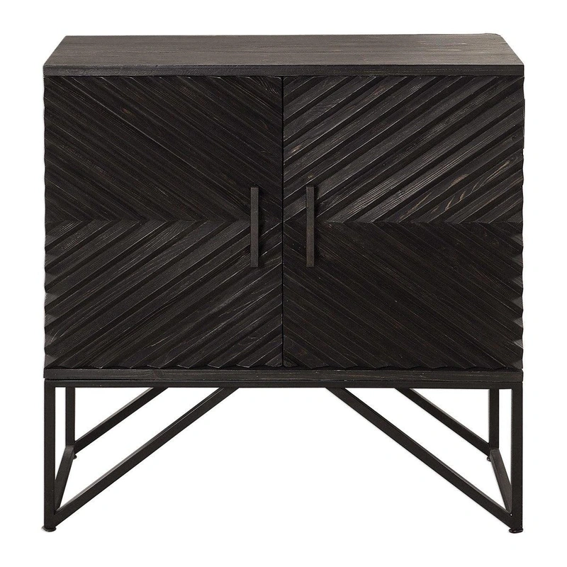 Zadie Ebony Accent Cabinet